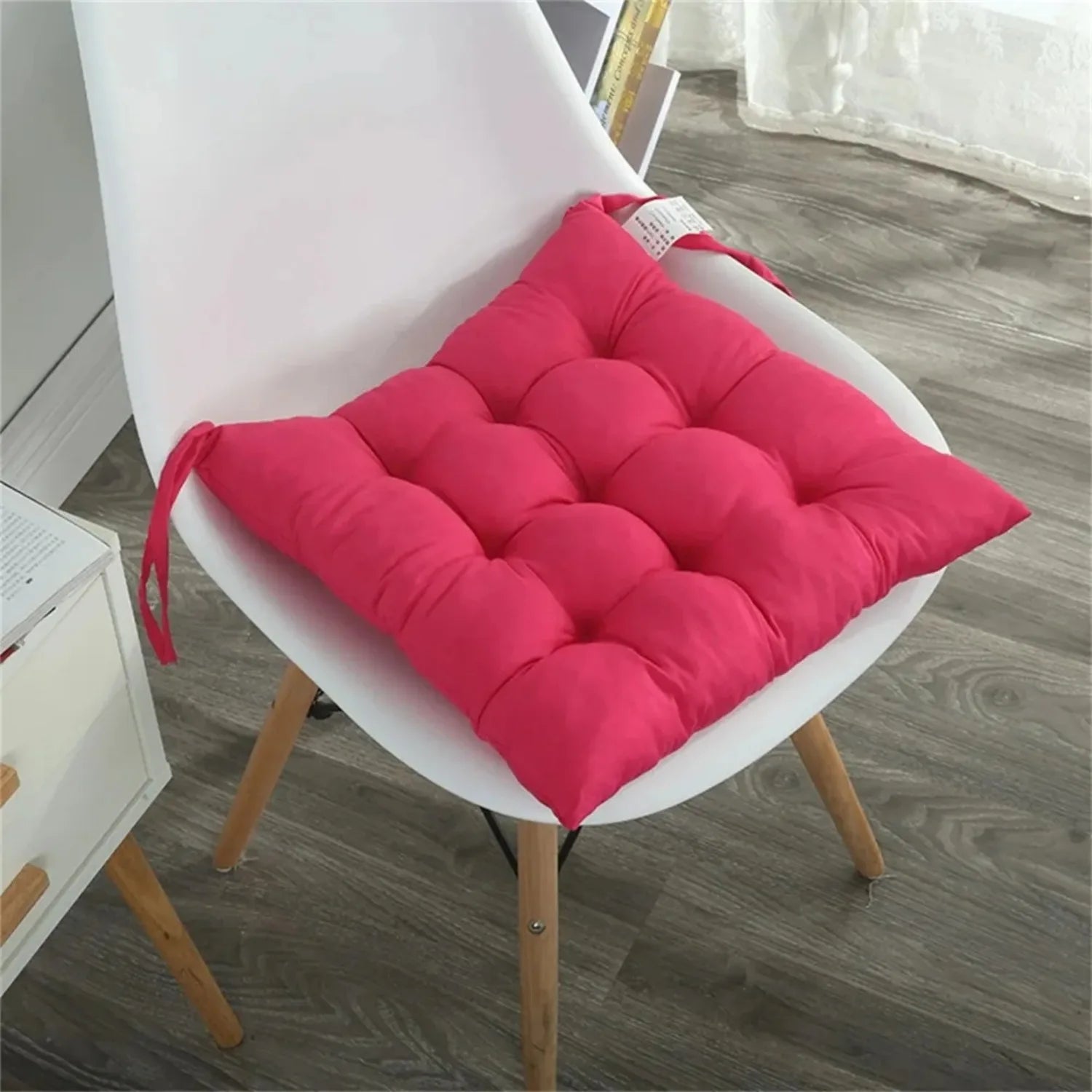 “Office Chair Cushion for Back Pain, Round 40x40cm Soft Cotton Padded Seat Cushion for Tailbone Relief at Home or in Car