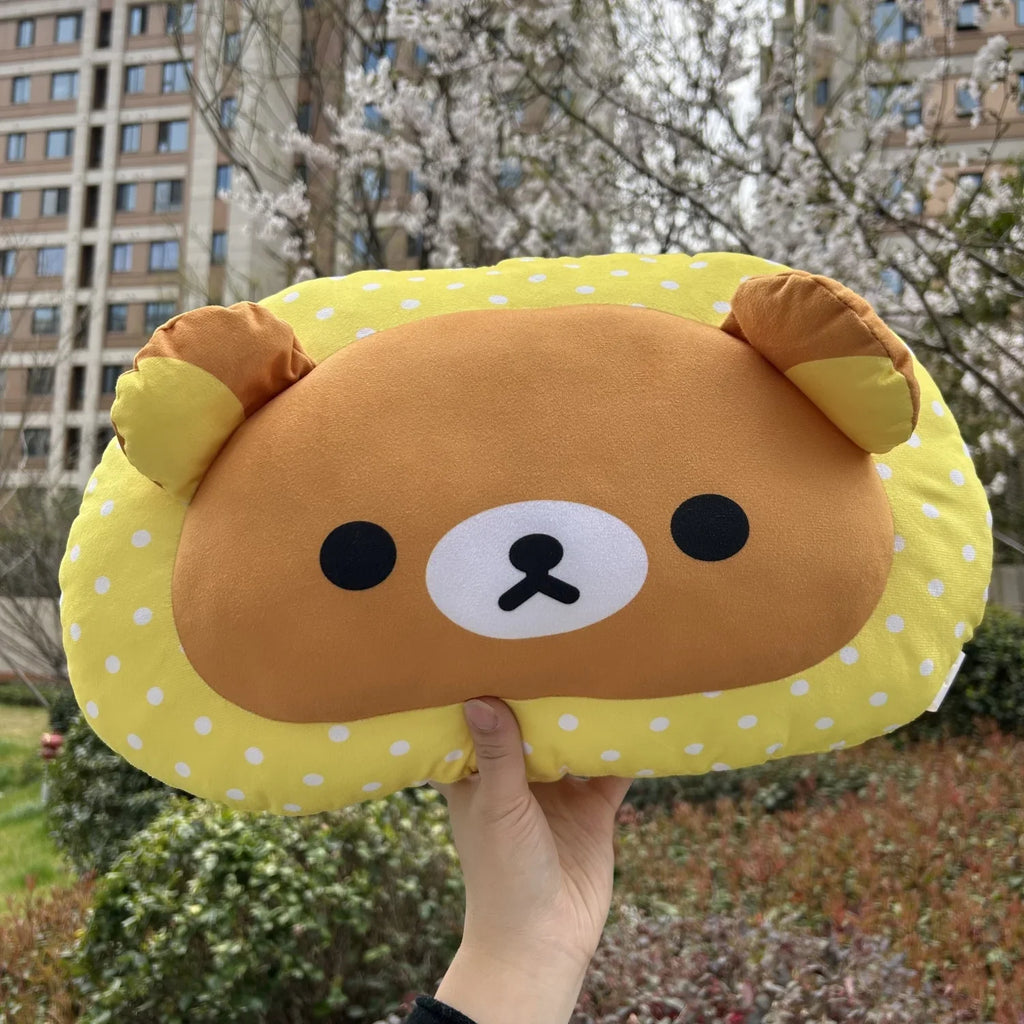 Lovely Rilakkuma Back Cushion Comfortable Cartoon Bear Throw Pillow Sofa Bed Home Decor Japanese Style Bedside Cushion Gift Girl