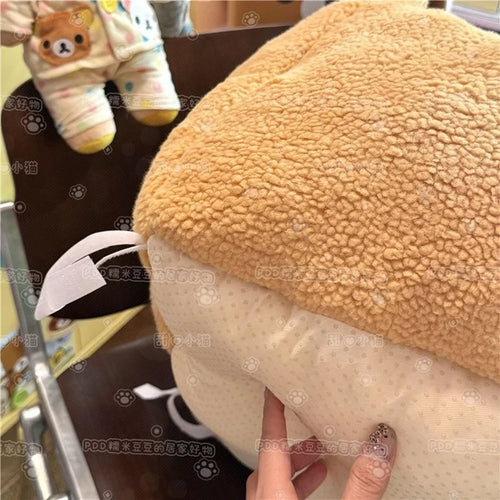 2026 New Rilakkuma Plush Bolster Thickened Winter All-in-one Seat Cushion For Students Chairs Tatami Mat Warmth Cushion