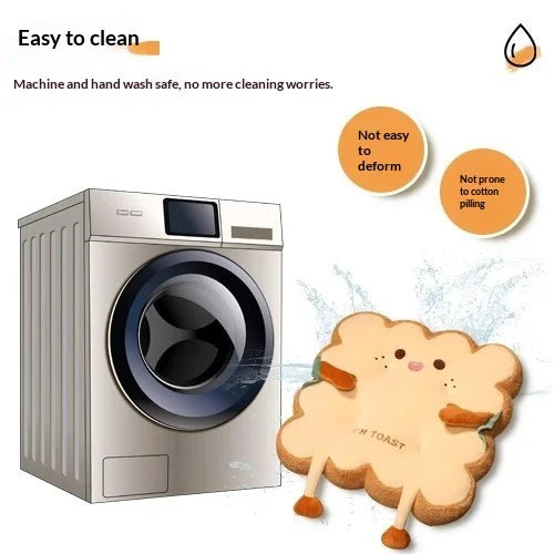 Toast Shaped Seat Cushion Memory Foam Office Chair Pad Orthopedic Comfort Floor Pillow for Home Classroom Tatami Window Seat