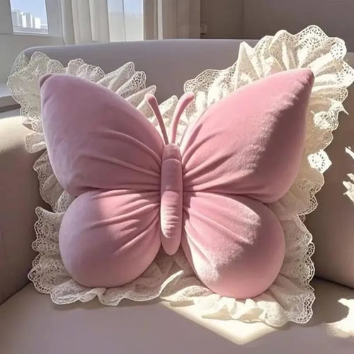 1 Butterfly Princess Office Pillow Living Room Bow Bedroom Car Sofa Mat Home New Pillow Room Home Garden Decoration