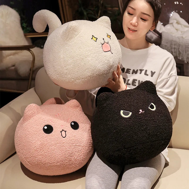 Adult Cartoon Cat Ball Pillow Sofa Cushion Living Room Bedroom Bedside Bay Window Lazy Cute Pillow